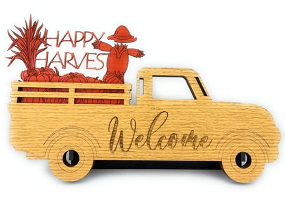 Welcome Truck Sign Set - Legacy Images - Signs - autumn fall home laser engraved