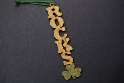 Westfield Shamrocks Christmas Ornament - Legacy Images - Holiday Ornaments - christmas ornament school laser engraved