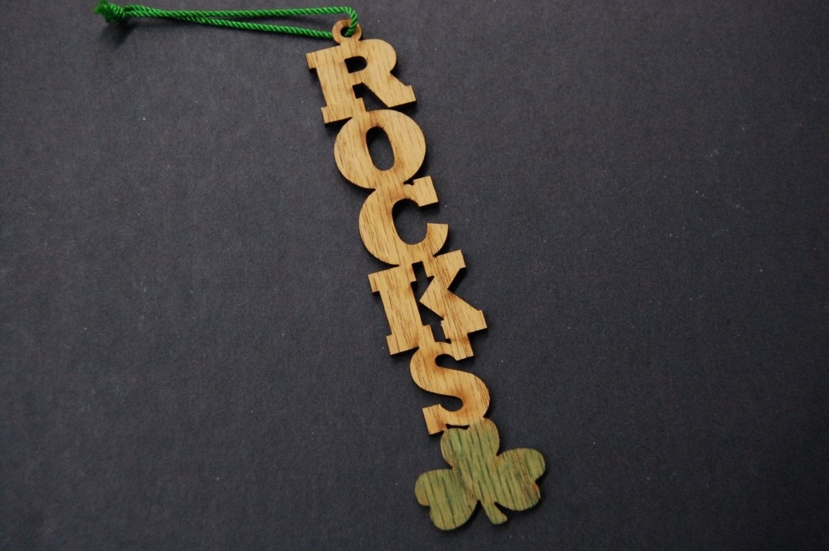 Westfield Shamrocks Christmas Ornament - Legacy Images - Holiday Ornaments - christmas ornament school laser engraved