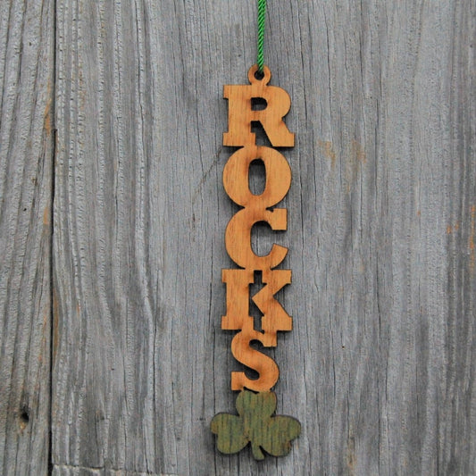 Westfield Shamrocks Christmas Ornament - Legacy Images - Holiday Ornaments - christmas ornament school laser engraved