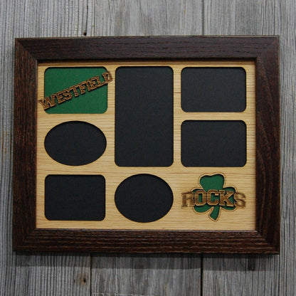 Westfield Shamrocks Picture Frame 11"x14" - Legacy Images - Picture Frames - 11x14 Picture Frame picture frame school laser engraved