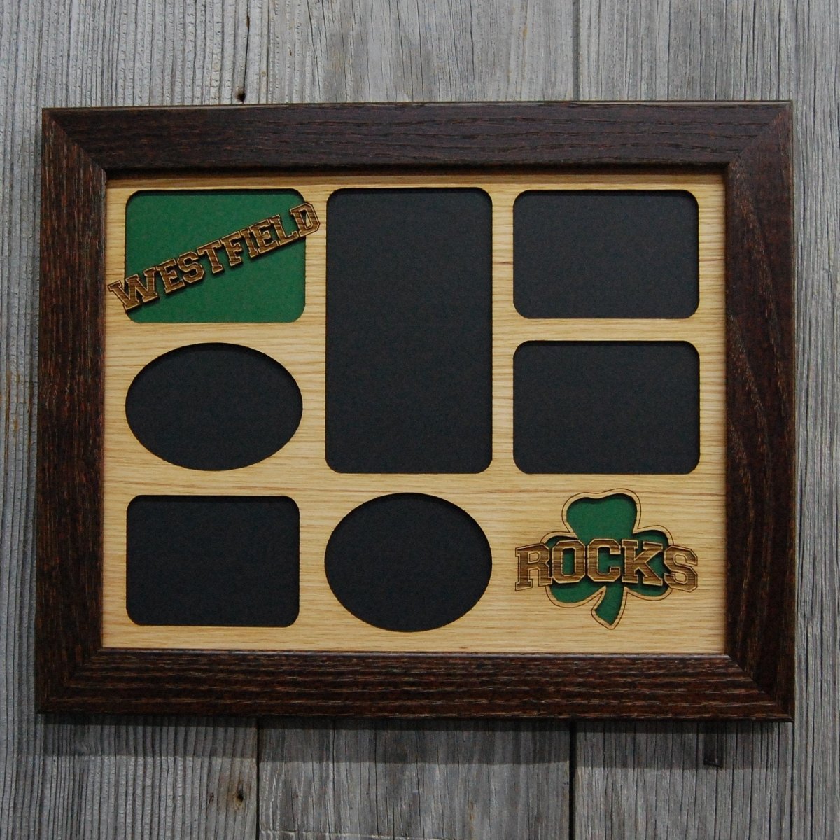 Westfield Shamrocks Picture Frame 11"x14" - Legacy Images - Picture Frames - 11x14 Picture Frame picture frame school laser engraved