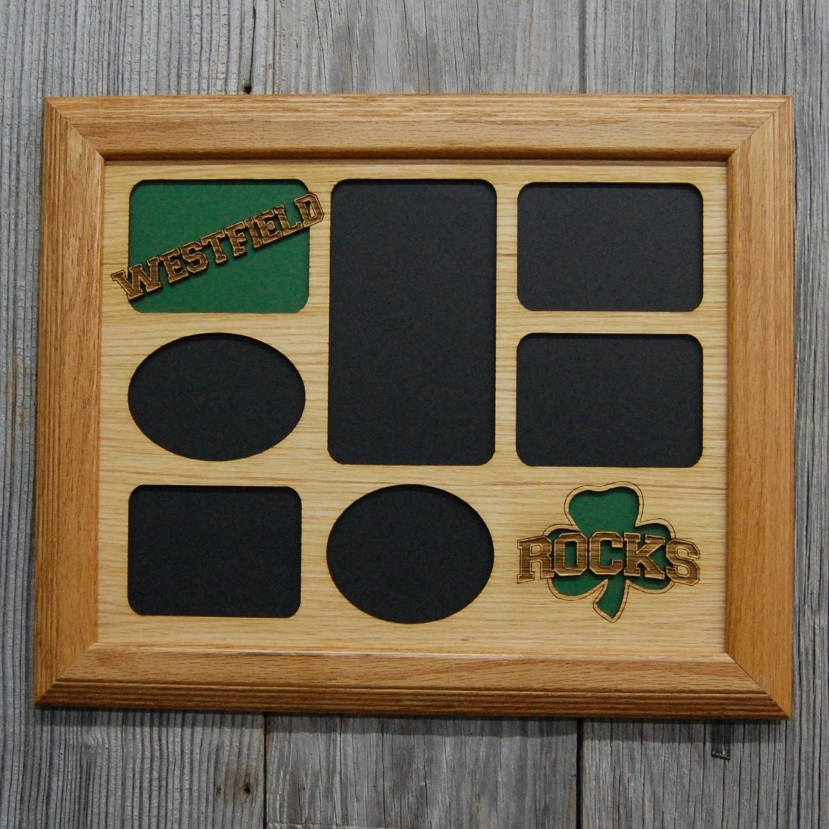Westfield Shamrocks Picture Frame 11"x14" - Legacy Images - Picture Frames - 11x14 Picture Frame picture frame school laser engraved