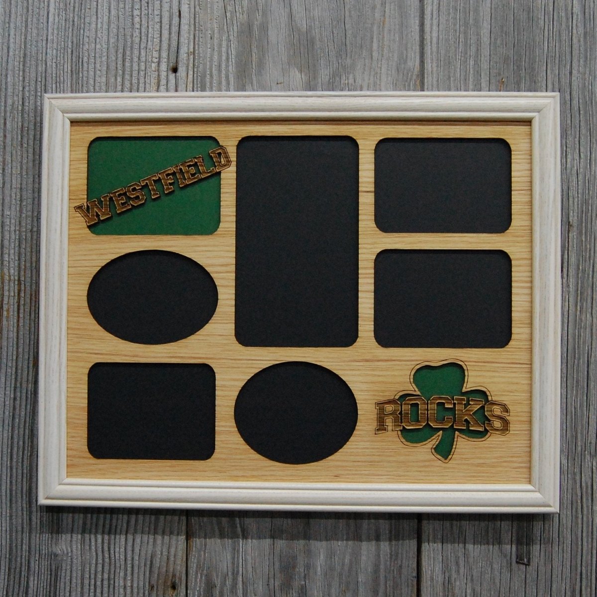 Westfield Shamrocks Picture Frame 11"x14" - Legacy Images - Picture Frames - 11x14 Picture Frame picture frame school laser engraved