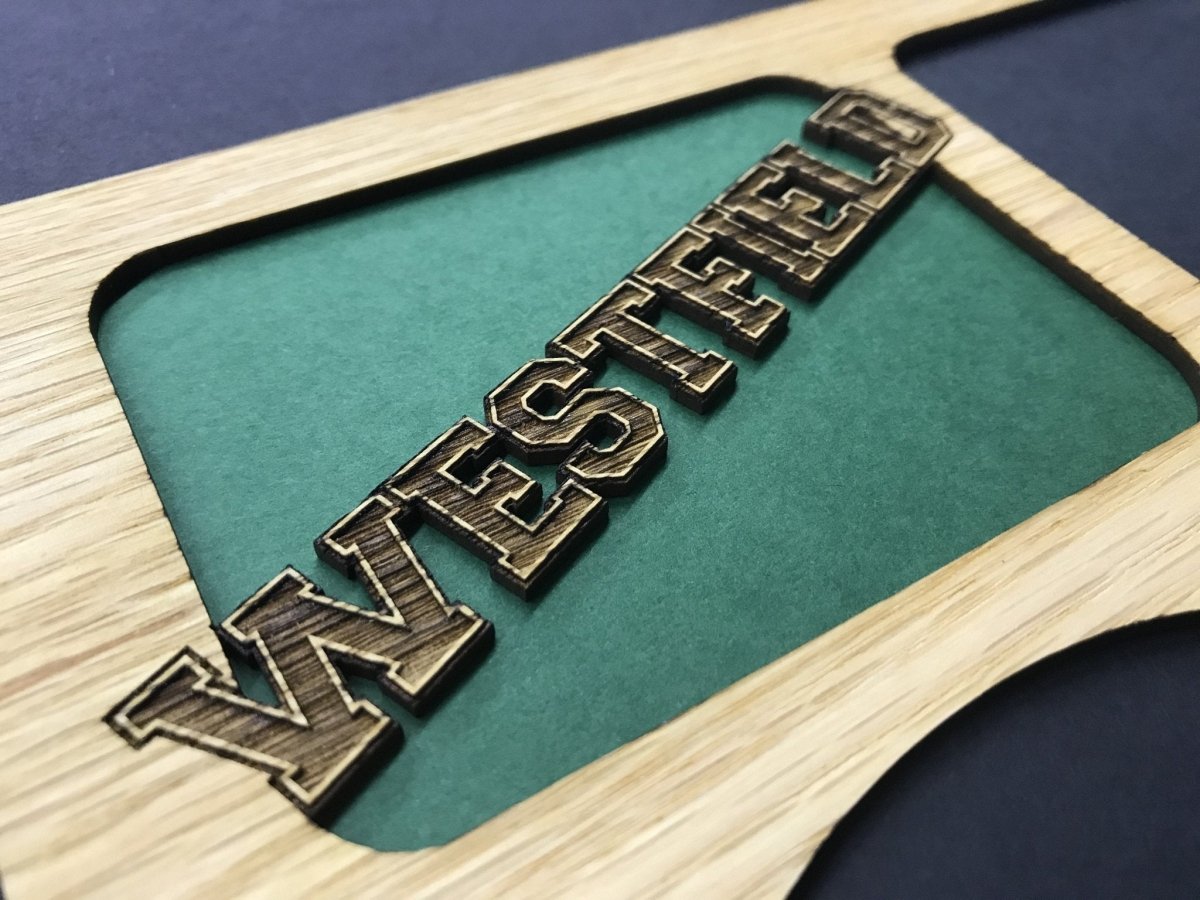 Westfield Shamrocks Picture Frame 11"x14" - Legacy Images - Picture Frames - 11x14 Picture Frame picture frame school laser engraved