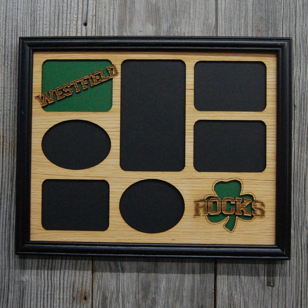 Westfield Shamrocks Picture Frame 11"x14" - Legacy Images - Picture Frames - 11x14 Picture Frame picture frame school laser engraved