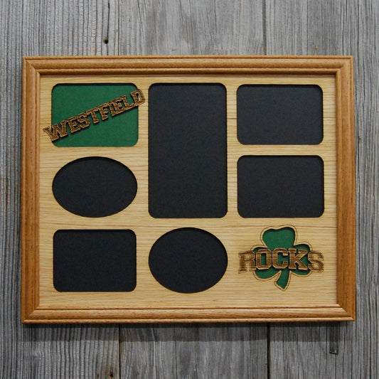 Westfield Shamrocks Picture Frame 11"x14" - Legacy Images - Picture Frames - 11x14 Picture Frame picture frame school laser engraved