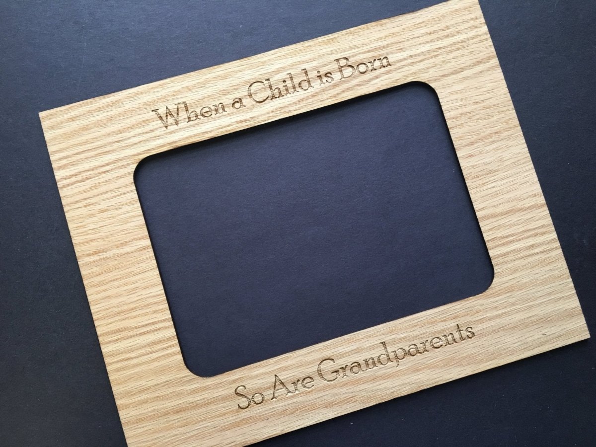When a Child is Born Picture Frame - 8x10 Frame Hold 5x7 Photo - Legacy Images - Picture Frames - 8x10 picture frame family father's day gift laser engraved