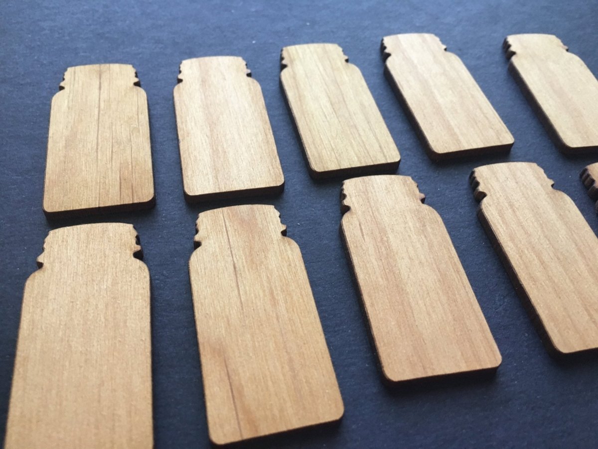 Wood Shape Cutouts for Drop Box Guestbooks - Legacy Images - Shapes - batman bats shapes laser engraved