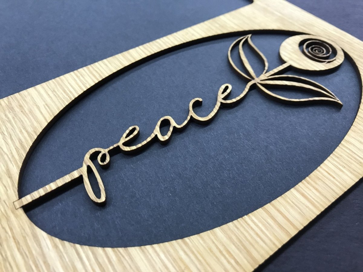 Word Flower Picture Frame - 8x10 Frame Holds 5x7 Photo - Legacy Images - Picture Frames - 8x10 picture frame family flowers laser engraved