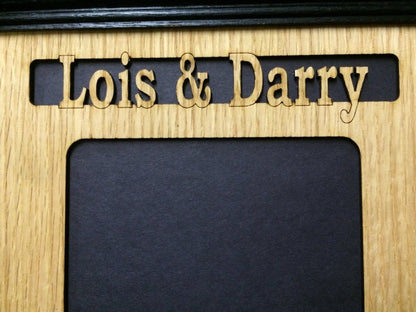 Years Of Love Picture Frame - 5x7 Frame Hold 3x5 Photo - Legacy Images - Picture Frames - 5x7 picture frame anniversary picture frame laser engraved