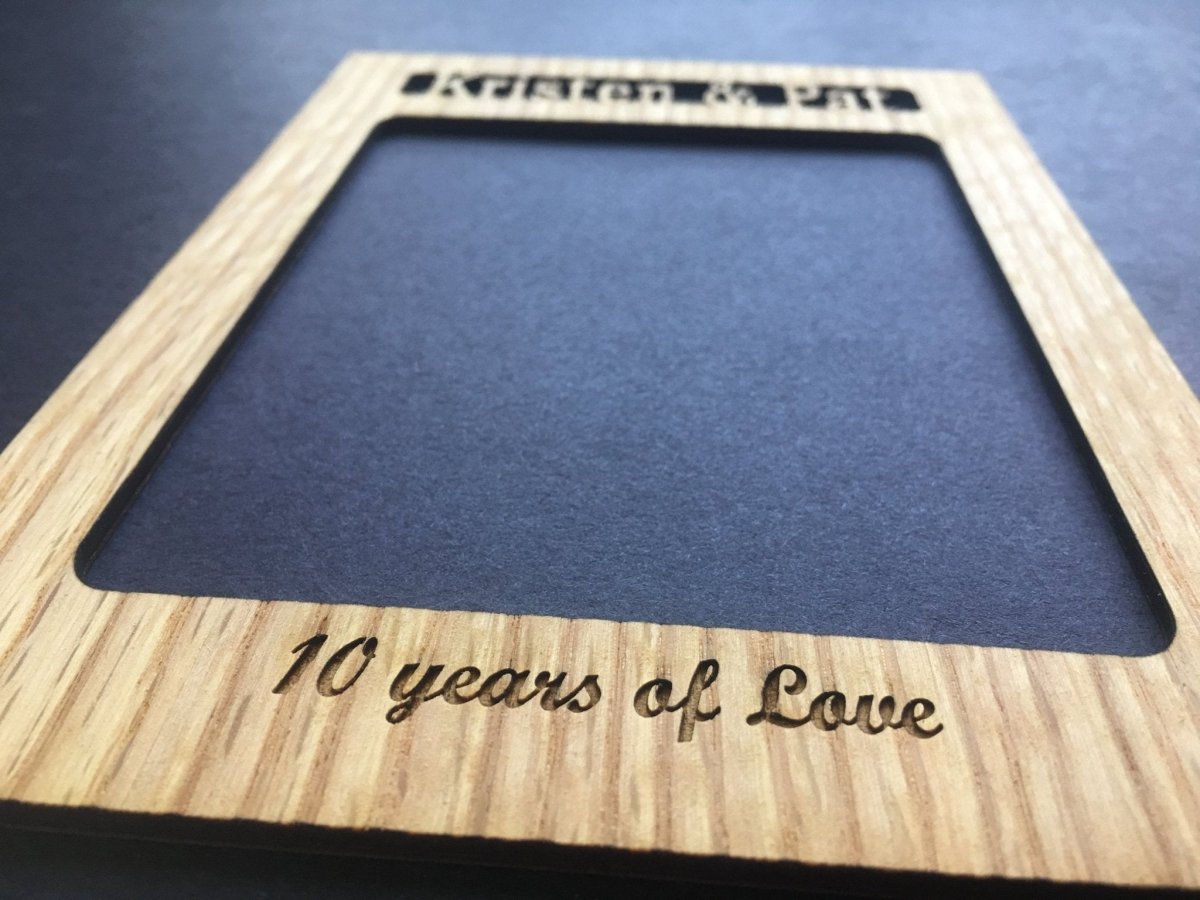 Years Of Love Picture Frame - 5x7 Frame Hold 3x5 Photo - Legacy Images - Picture Frames - 5x7 picture frame anniversary picture frame laser engraved