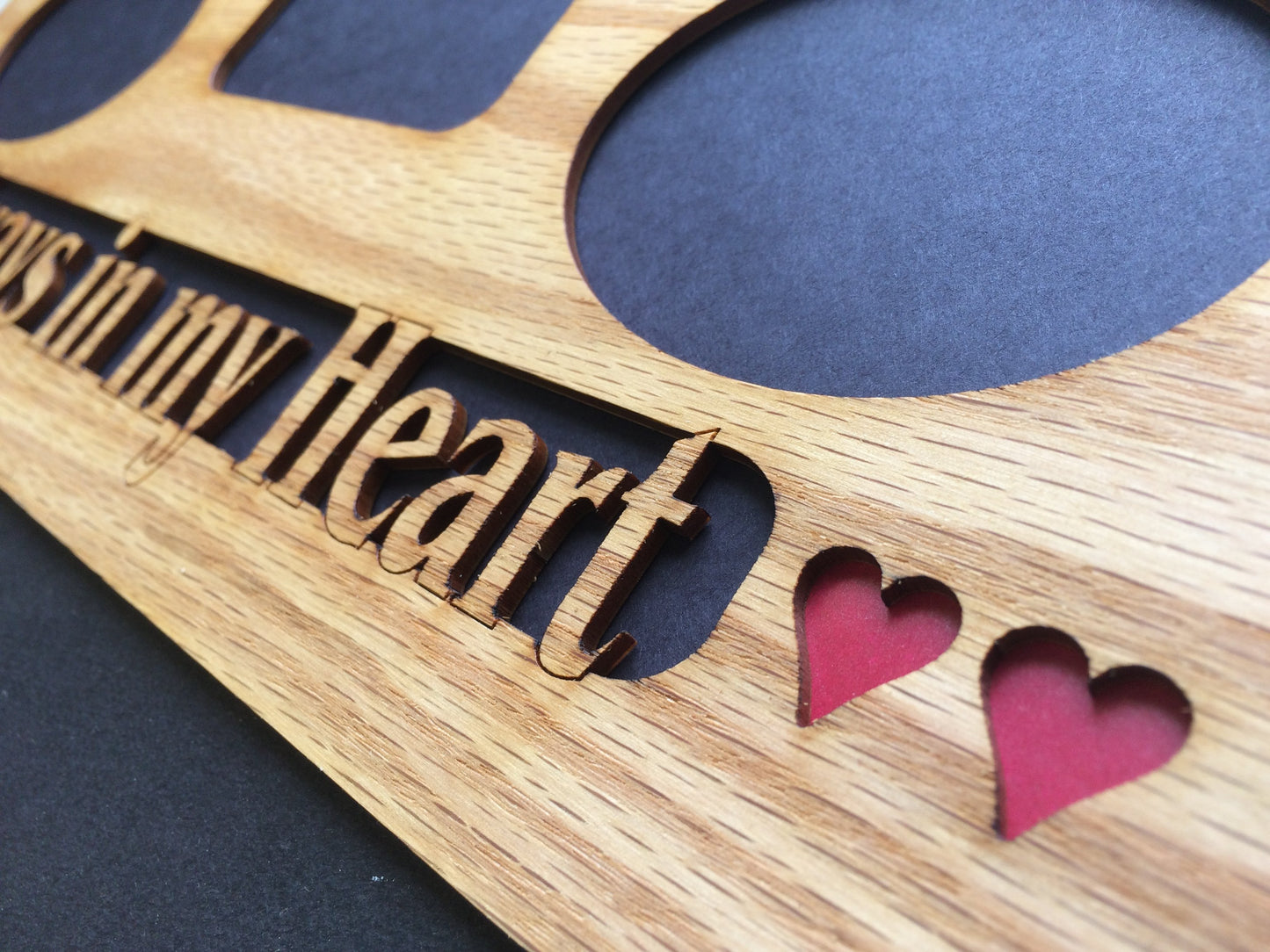 Always In My Heart Picture Frame, Picture Frame, home decor, laser engraved - Legacy Images