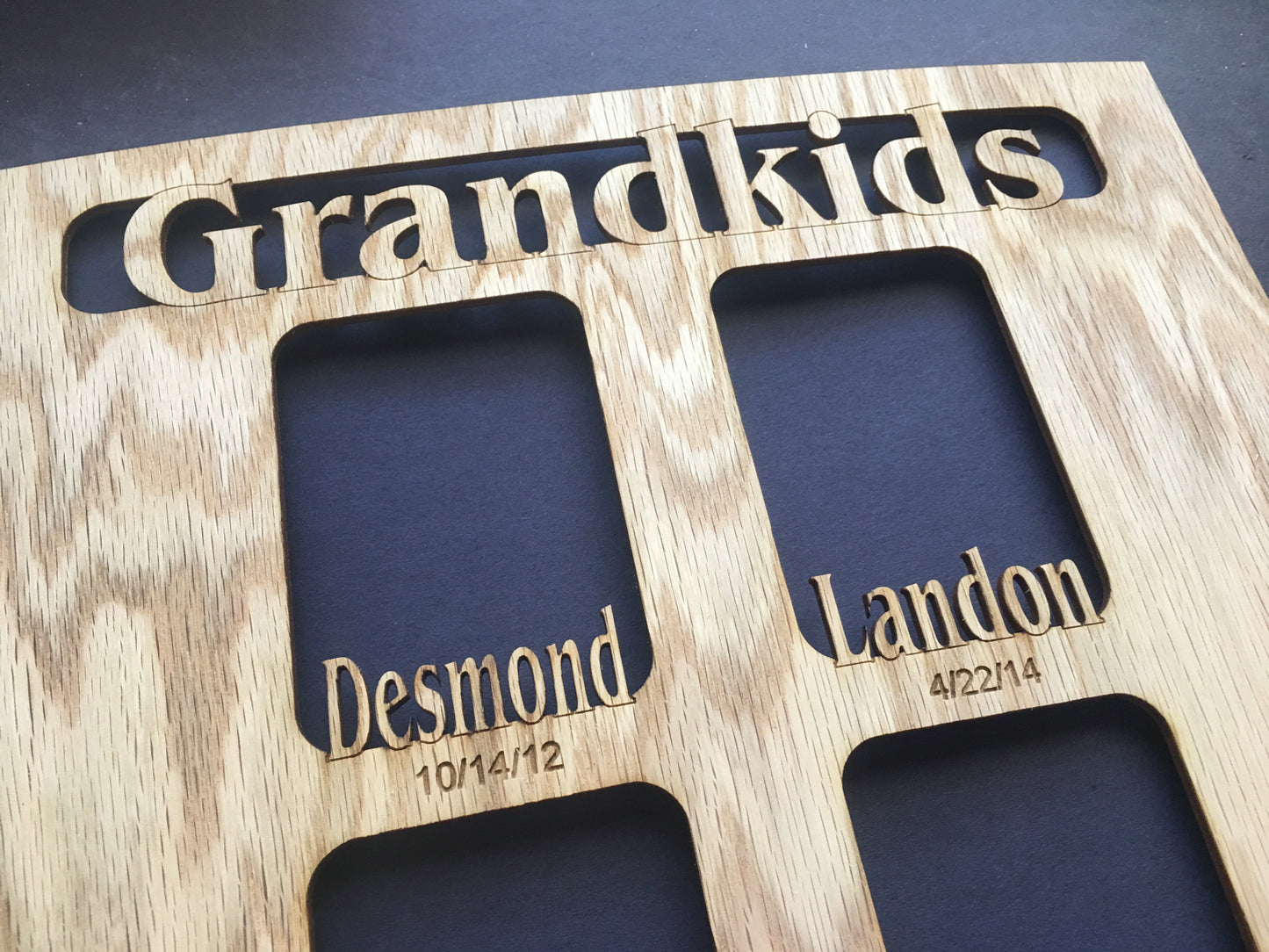 Grandkids Name Picture Frame w/ Date