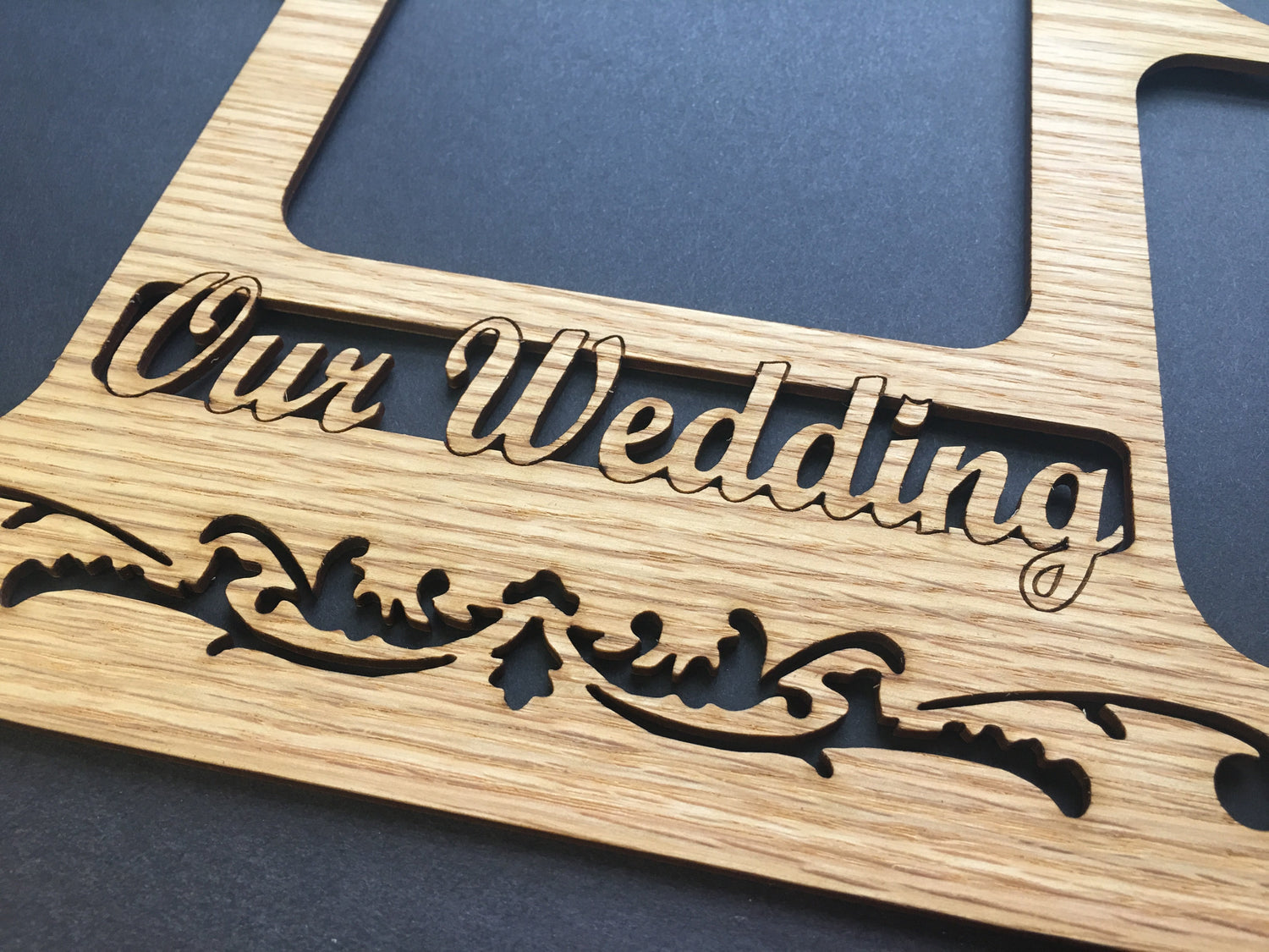 Our Wedding Picture Frame, Picture Frame, home decor, laser engraved - Legacy Images