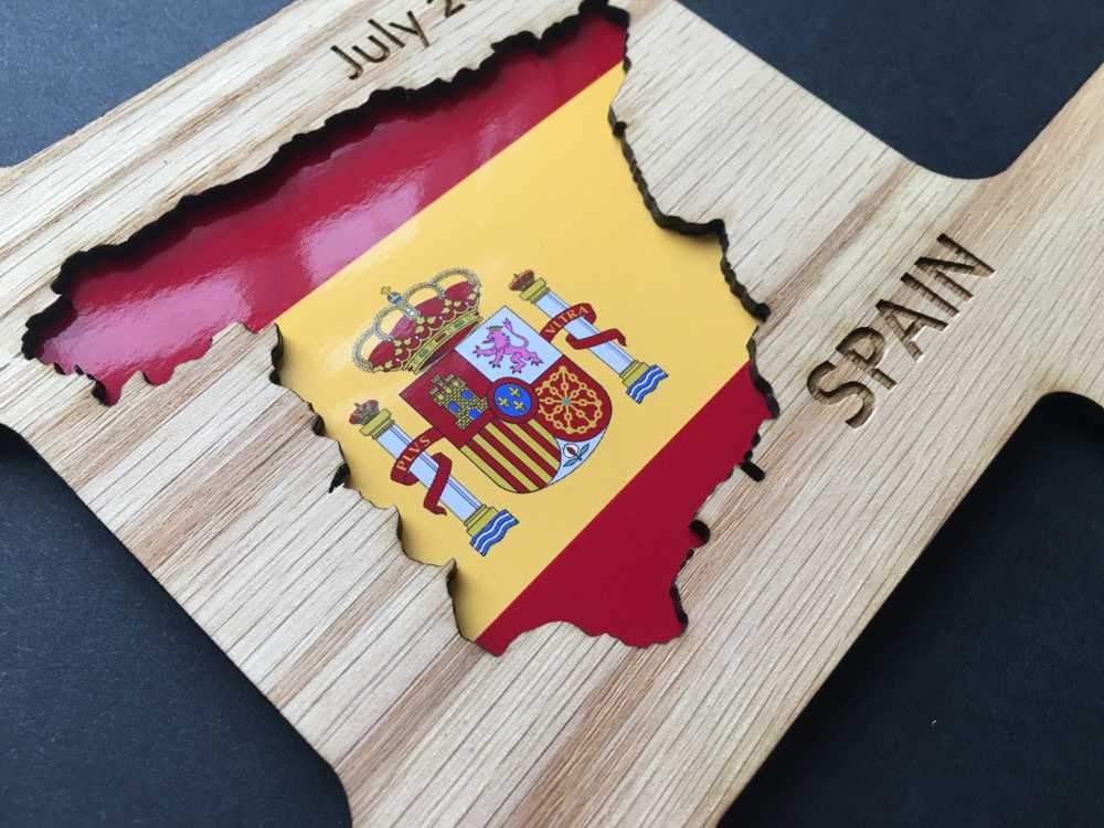 11x14 Spain Picture Frame, Picture Frame, home decor, laser engraved - Legacy Images