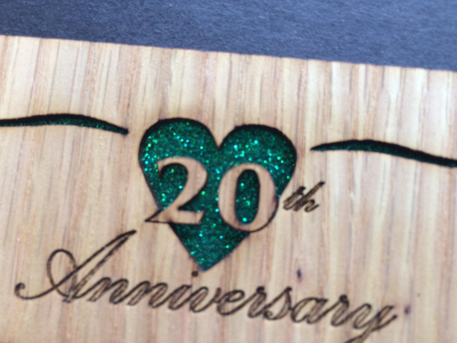 20th Anniversary Picture Frame, Picture Frame, home decor, laser engraved - Legacy Images