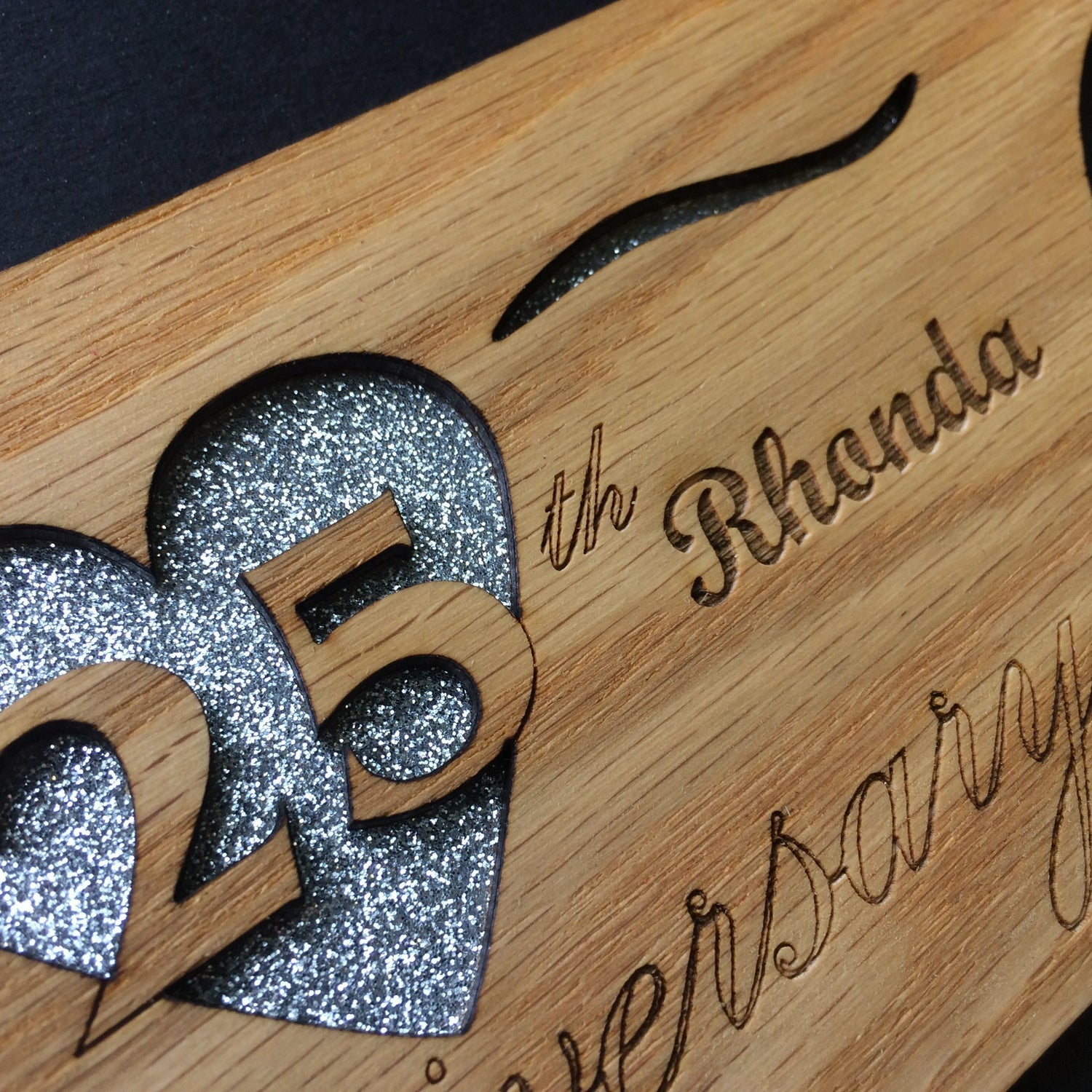 25th Anniversary Picture Frame, Picture Frame, home decor, laser engraved - Legacy Images