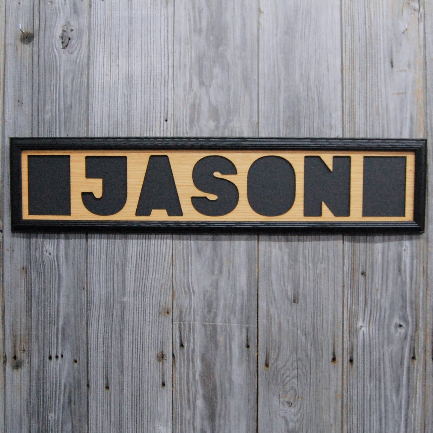 Name Picture Frame - 6"x32" Holds 4x6 Pictures