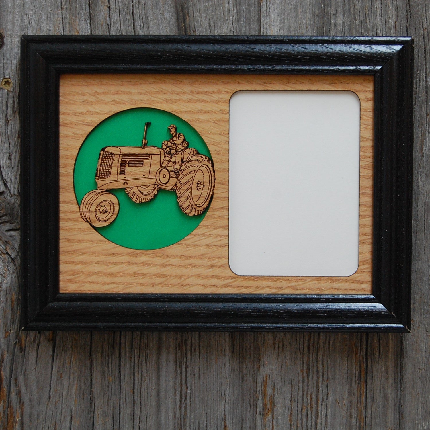5x7 Farm Tractor Picture Frame, Picture Frame, home decor, laser engraved - Legacy Images