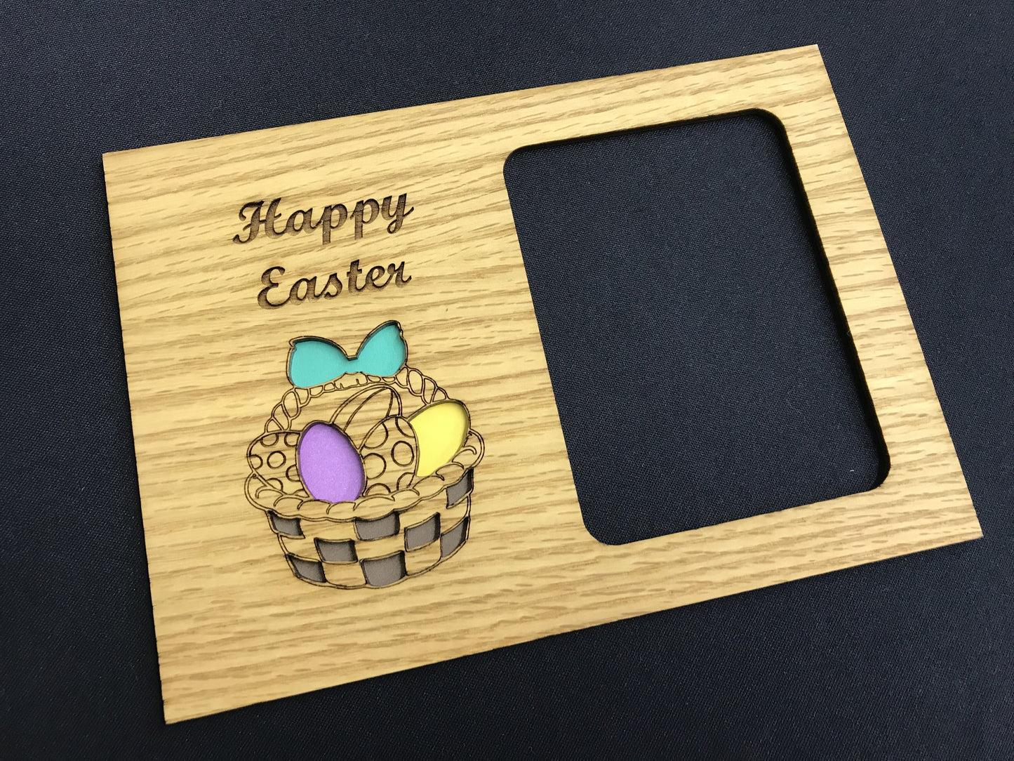 Happy Easter Picture Frame - 5x7 Frame Holds 3x4 Photo
