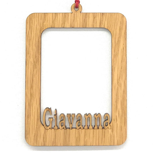 Name Picture Frame Ornament