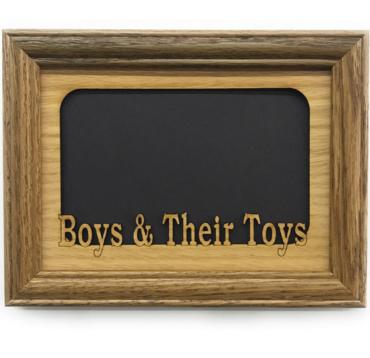 Boys & Their Toys Picture Frame - 5x7 Frame Hold 4x6 Photo