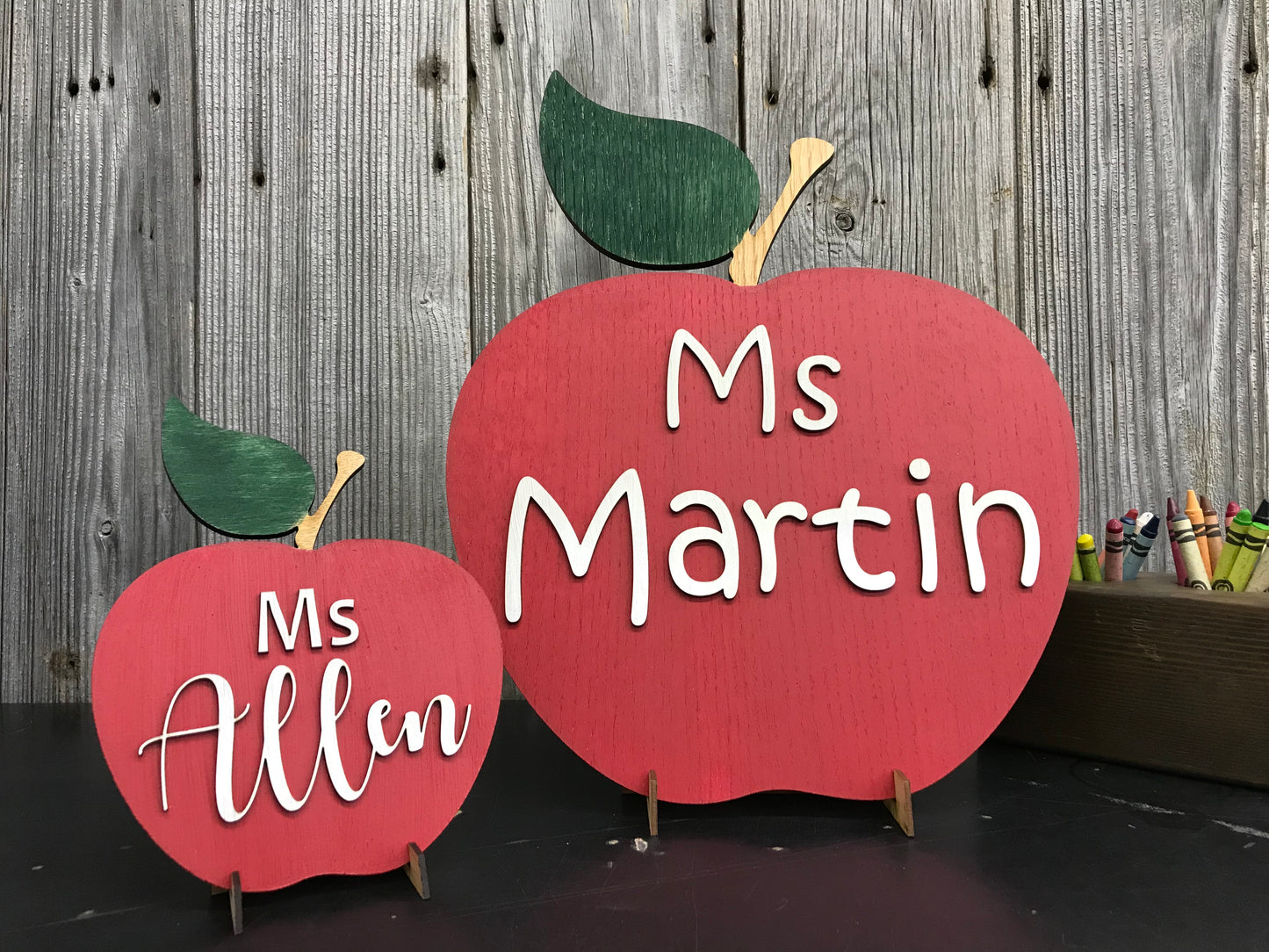 Teacher Apple Sign Personalized with Name