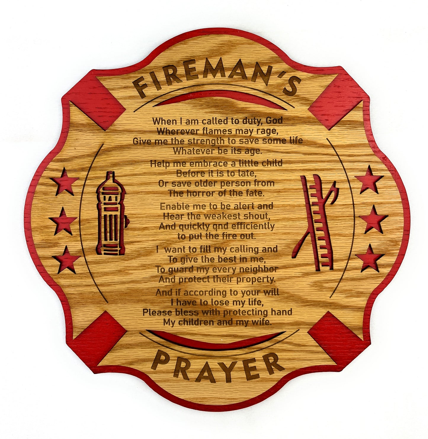 Fireman's Prayer Sign