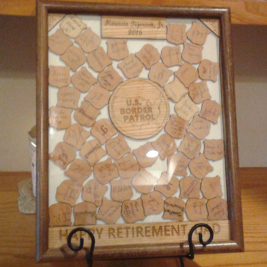 Retirement Guestbook, Guestbook, home decor, laser engraved - Legacy Images