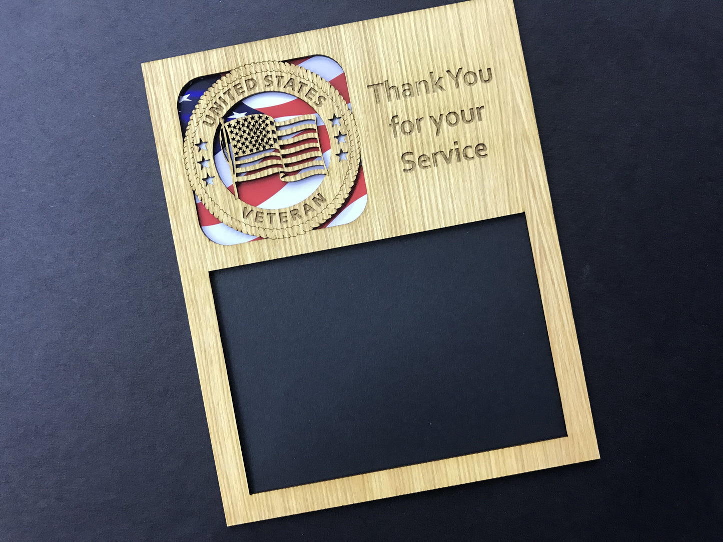 US Veteran Picture Frame - 8x10 Frame Holds a 5x7 Photo