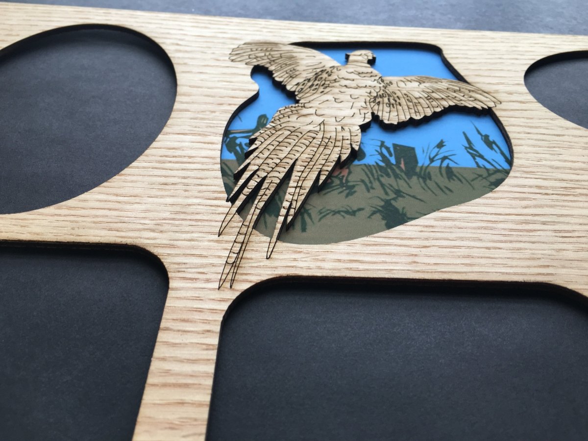 DISCONTINUED 11"x14" Pheasant Picture Frame - Matte Only - Legacy Images - Picture Frames - 11x14 Picture Frame discontinued father's day gift laser engraved