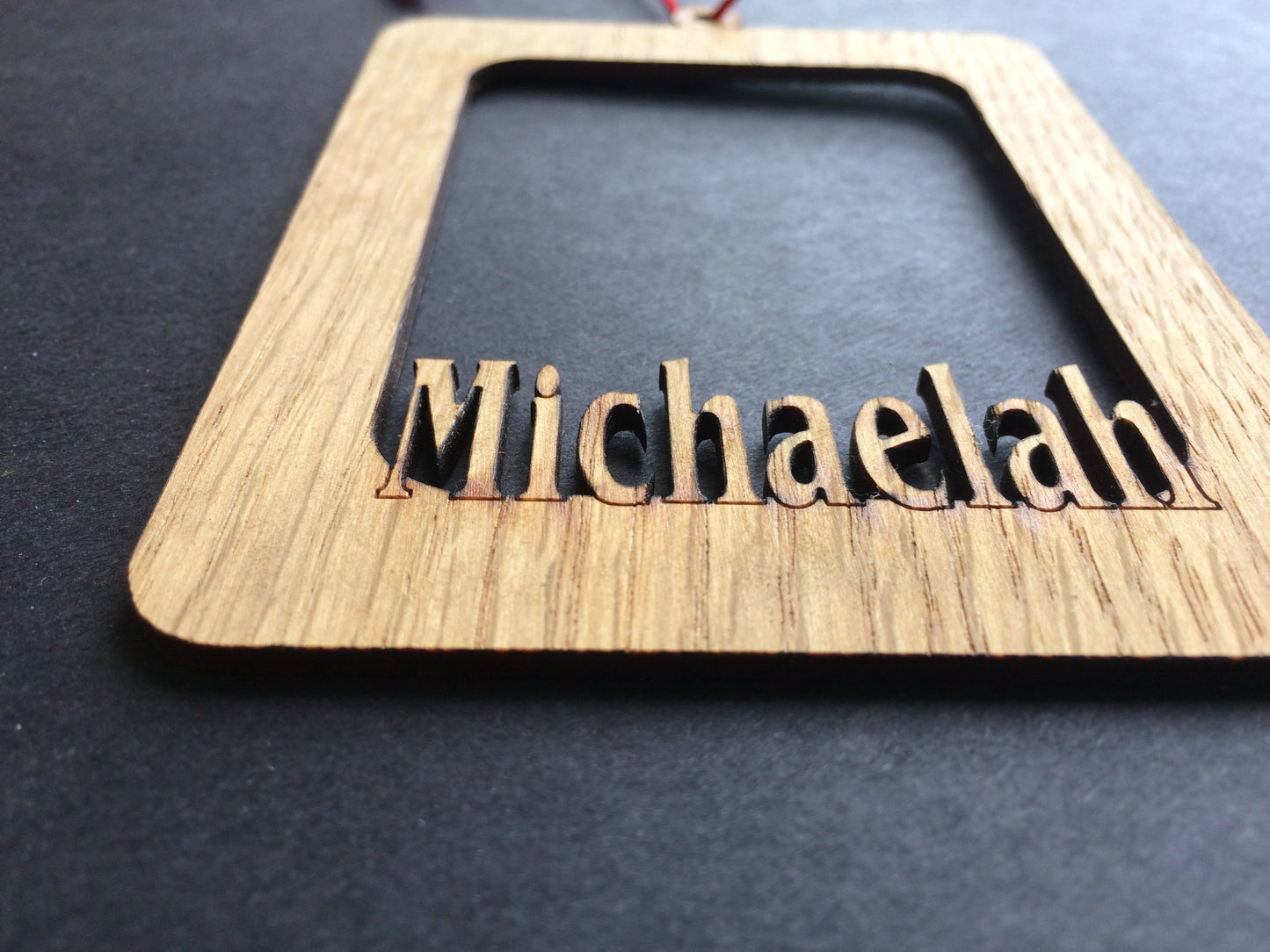 Name Picture Frame Ornament, Ornament, home decor, laser engraved - Legacy Images